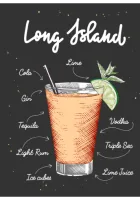 Plakatas „Kokteilis Long Island“ – virtuvės plakatas | Framein – miniatiūra 2