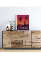 Kelionės plakatas „Mianmaras“ – kelionių plakatas | Framein – miniatiūra 2