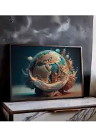 Kelionės plakatas „Modernus pasaulis“ – kelionių plakatas | Framein – miniatiūra 2