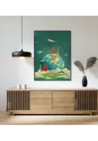 Plakatas „Kelionių pasaulis“ – kelionių plakatas | Framein – miniatiūra 1