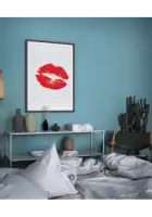 Minimalistinis plakatas „Lūpos 2“ – minimalistinis plakatas | Framein – miniatiūra 2