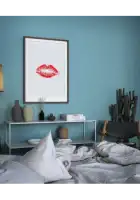 Minimalistinis plakatas „Lūpos“ – minimalistinis plakatas | Framein – miniatiūra 2