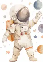 Plakatas „Kosmonautas“ – vaikiškas plakatas | Framein – miniatiūra 1