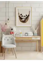 Vaikiškas plakatas „Panda hamake“ – vaikiškas plakatas | Framein – miniatiūra 2