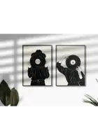 Modernaus meno plakatas „Mergina su vinilu 2“ – modernaus meno plakatas | Framein – miniatiūra 3