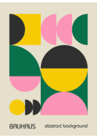 Paveikslas „Bauhaus Abstraktus menas 5“ – meno plakatas | Framein – miniatiūra 2