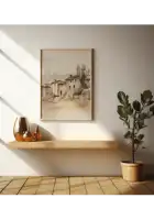 Vintažinis plakatas „Senas miestas“ – vintažinis plakatas | Framein – miniatiūra 2