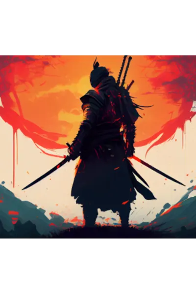 Plakatas „Nutapytas Samurajus 2“ – anime plakatas | Framein
