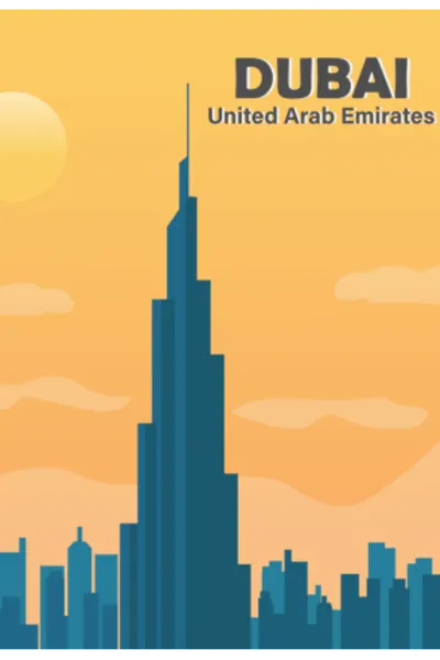 Kelionės plakatas „Dubajus“ – kelionių plakatas | Framein
