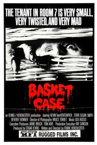 80-ųjų filmo „Basket case“ plakatas – 80-ųjų filmo plakatas | Framein