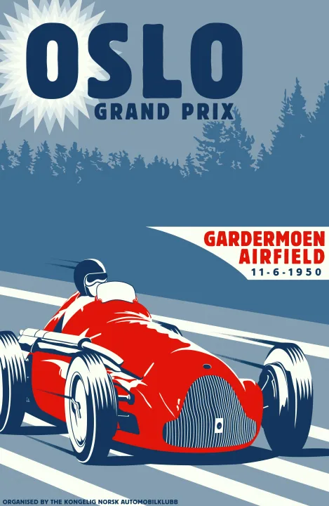 Vintažinis lenktynių plakatas „Moroccan Grand Prix · Austin-Healey · 1977“ – vintažinis lenktynių plakatas | Framein