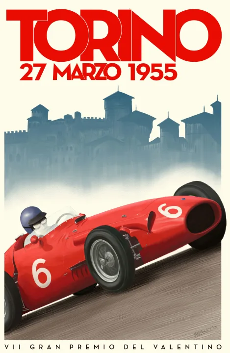 Vintažinis lenktynių plakatas „Moroccan Grand Prix · Cooper · 1976“ – vintažinis lenktynių plakatas | Framein