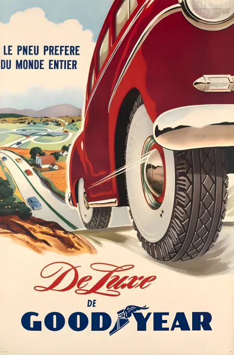 Vintažinis lenktynių plakatas „Le Mano 24 valandos · Honda · 1926“ – vintažinis lenktynių plakatas | Framein