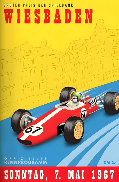 Vintažinis lenktynių plakatas „Reims · Alfa Romeo · 1946“ – vintažinis lenktynių plakatas | Framein