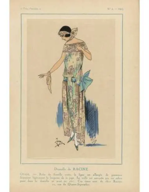 Mados plakatas „Vintažinė mada, Très Parisien 1923 2“ – mados plakatas | Framein