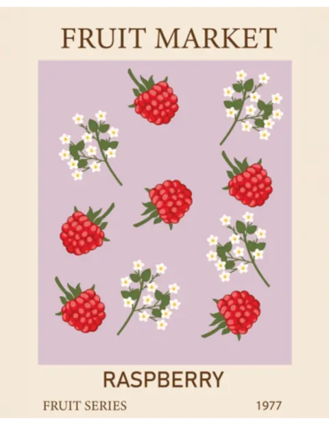 Reklaminis plakatas „Vaisių turgelis 6“ – virtuvės plakatas | Framein