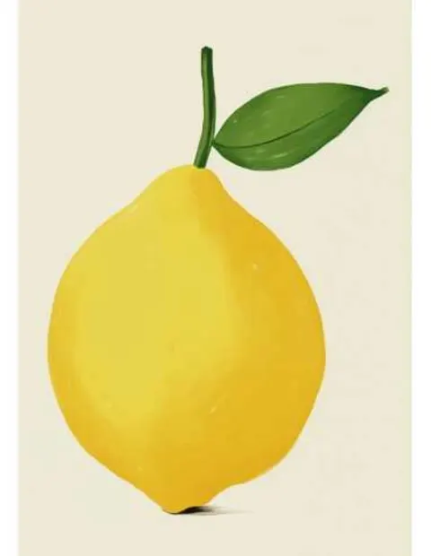 Plakatas „Vieniša citrina“ – virtuvės plakatas | Framein