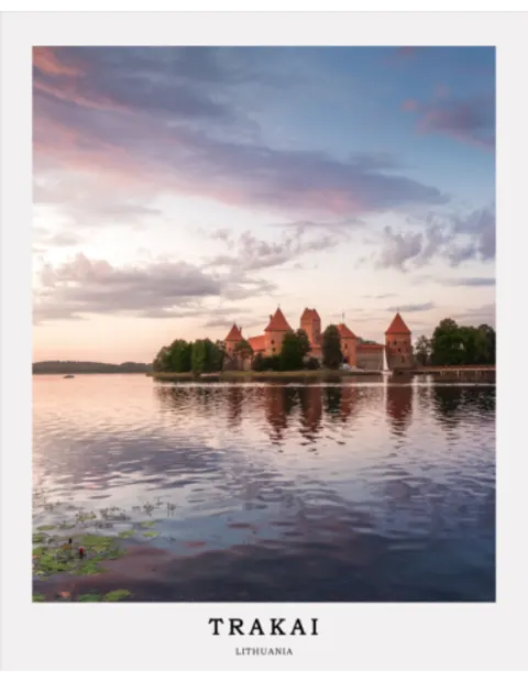 Kelionės plakatas „Trakai“ – kelionių plakatas | Framein