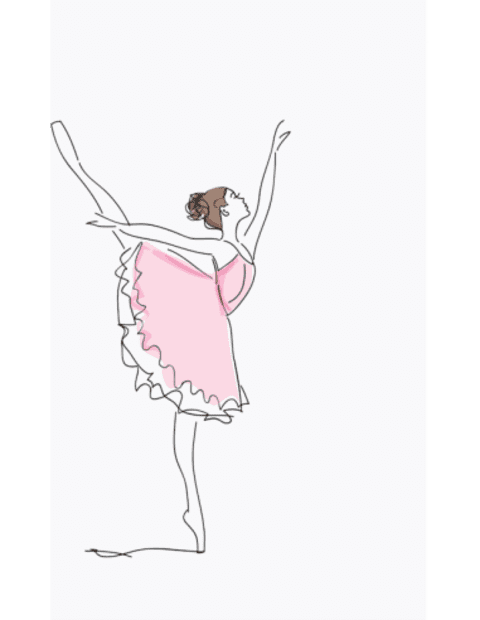 Minimalistinis plakatas „Balerina“ – minimalistinis plakatas | Framein