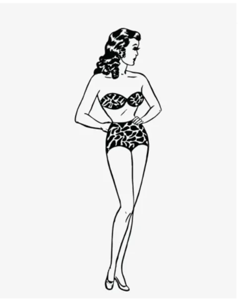 Minimalistinis plakatas „Pin-up girl 2“ – minimalistinis plakatas | Framein