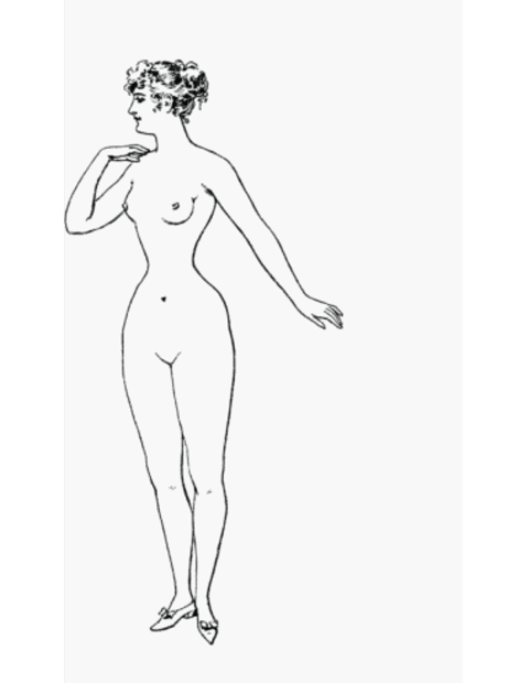 Minimalistinis plakatas „Moters figūra“ – minimalistinis plakatas | Framein
