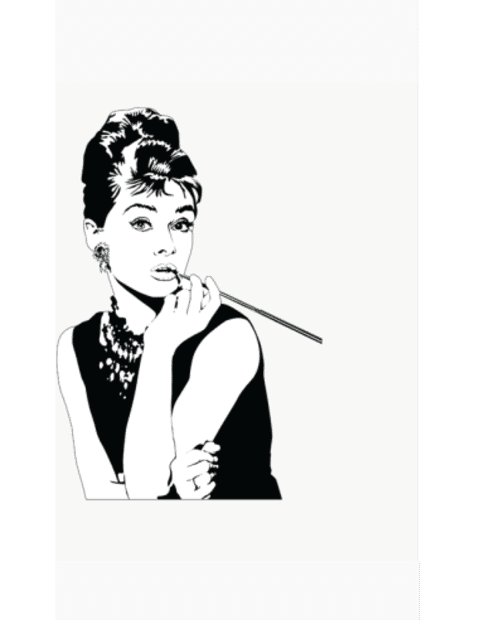 Minimalistinis plakatas „Audrey Hepburn“ – minimalistinis plakatas | Framein