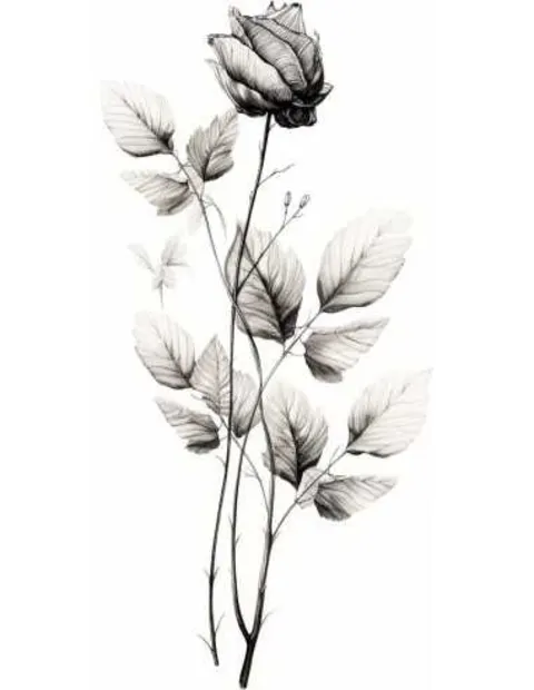 Minimalistinis plakatas „Vienspalvė rožė“ – minimalistinis plakatas | Framein