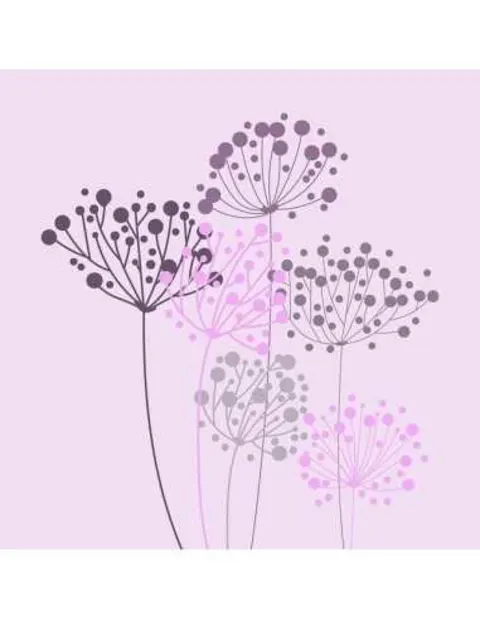 Minimalistinis plakatas „Purpuriniai pūkai“ – minimalistinis plakatas | Framein