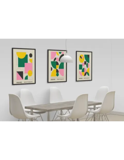 Paveikslas „Bauhaus Abstraktus menas 8“ – meno plakatas | Framein