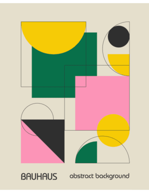 Paveikslas „Bauhaus Abstraktus menas 6“ – meno plakatas | Framein