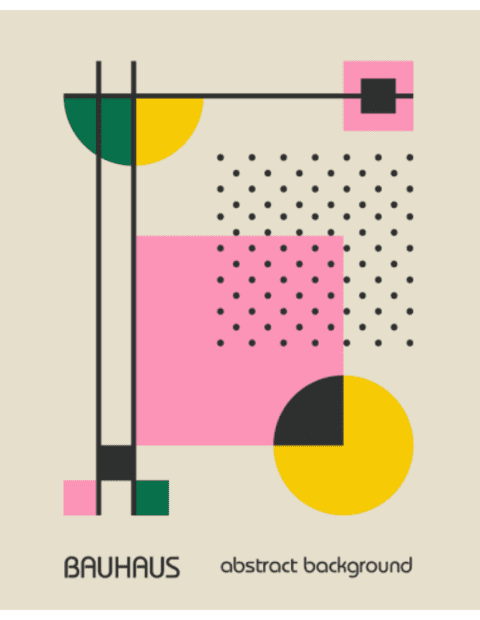 Paveikslas „Bauhaus Abstraktus menas 3“ – meno plakatas | Framein