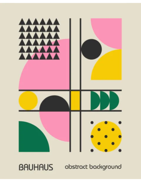 Paveikslas „Bauhaus Abstraktus menas 2“ – meno plakatas | Framein