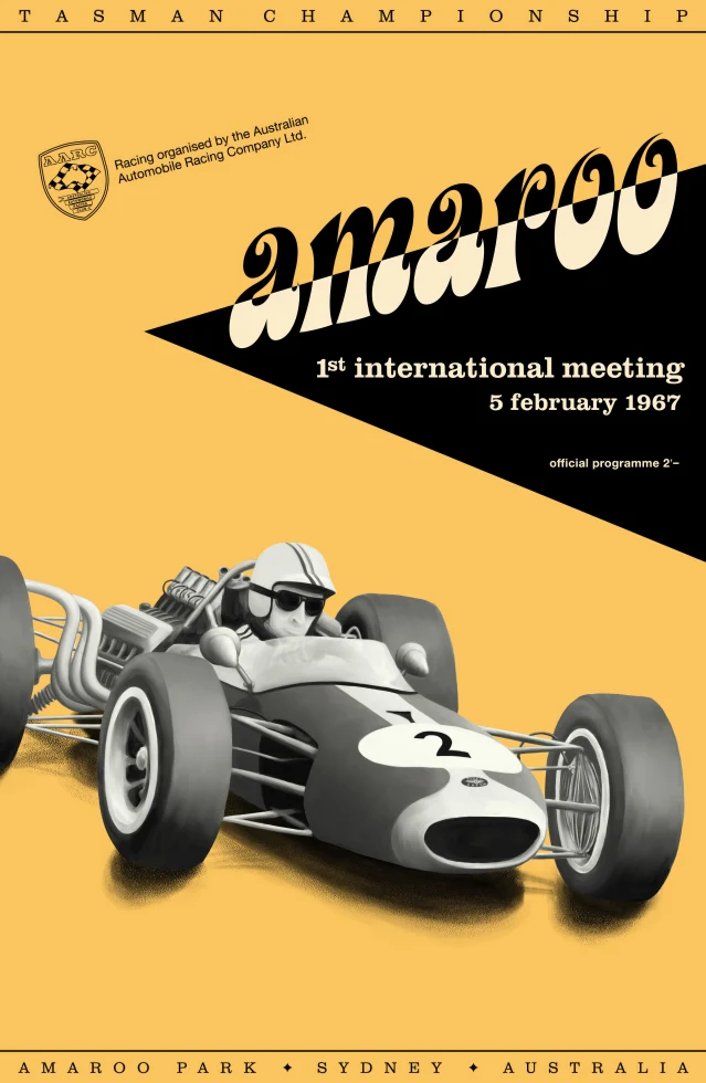 Vintažinis lenktynių plakatas „Goodwood · Lancia · 1942“ – vintažinis lenktynių plakatas | Framein