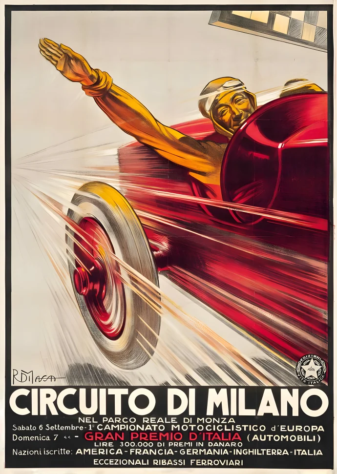 Vintažinis lenktynių plakatas „Buenos Airių Grand Prix · Cooper · 1936“ – vintažinis lenktynių plakatas | Framein