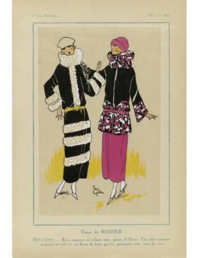 Mados plakatas „Vintažinė mada, Très Parisien 1923 3“ – mados plakatas | Framein – nuotrauka 1 iš 2