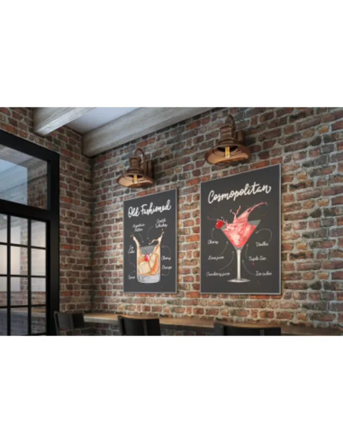 Plakatas „Kokteilis Long Island“ – virtuvės plakatas | Framein – nuotrauka 1 iš 2