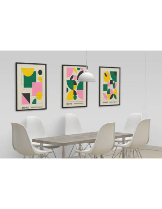 Paveikslas „Bauhaus Abstraktus menas 8“ – meno plakatas | Framein – nuotrauka 1 iš 2