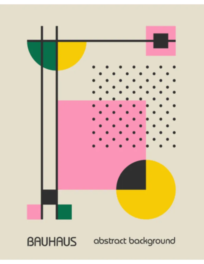 Paveikslas „Bauhaus Abstraktus menas 3“ – meno plakatas | Framein – nuotrauka 1 iš 2