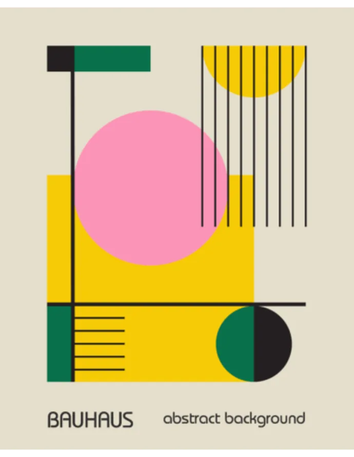 Paveikslas „Bauhaus Abstraktus menas“ – meno plakatas | Framein – nuotrauka 1 iš 2