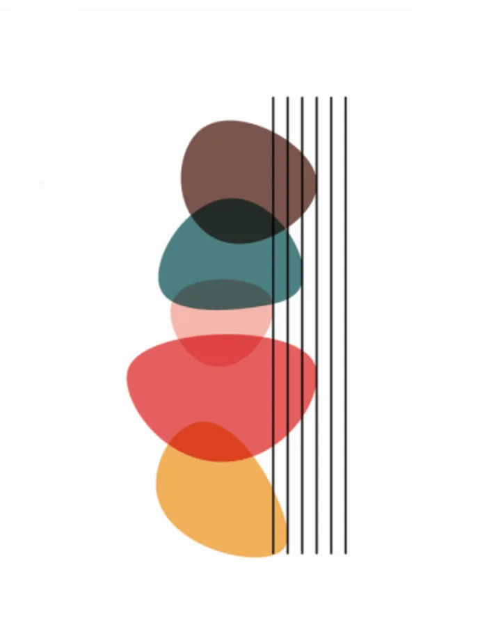 Paveikslas „Bauhaus Spalvos“ – meno plakatas | Framein – nuotrauka 1 iš 3