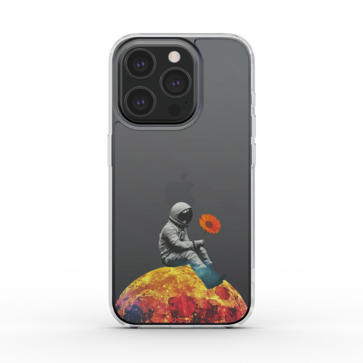 Kosmonaut mit Blume