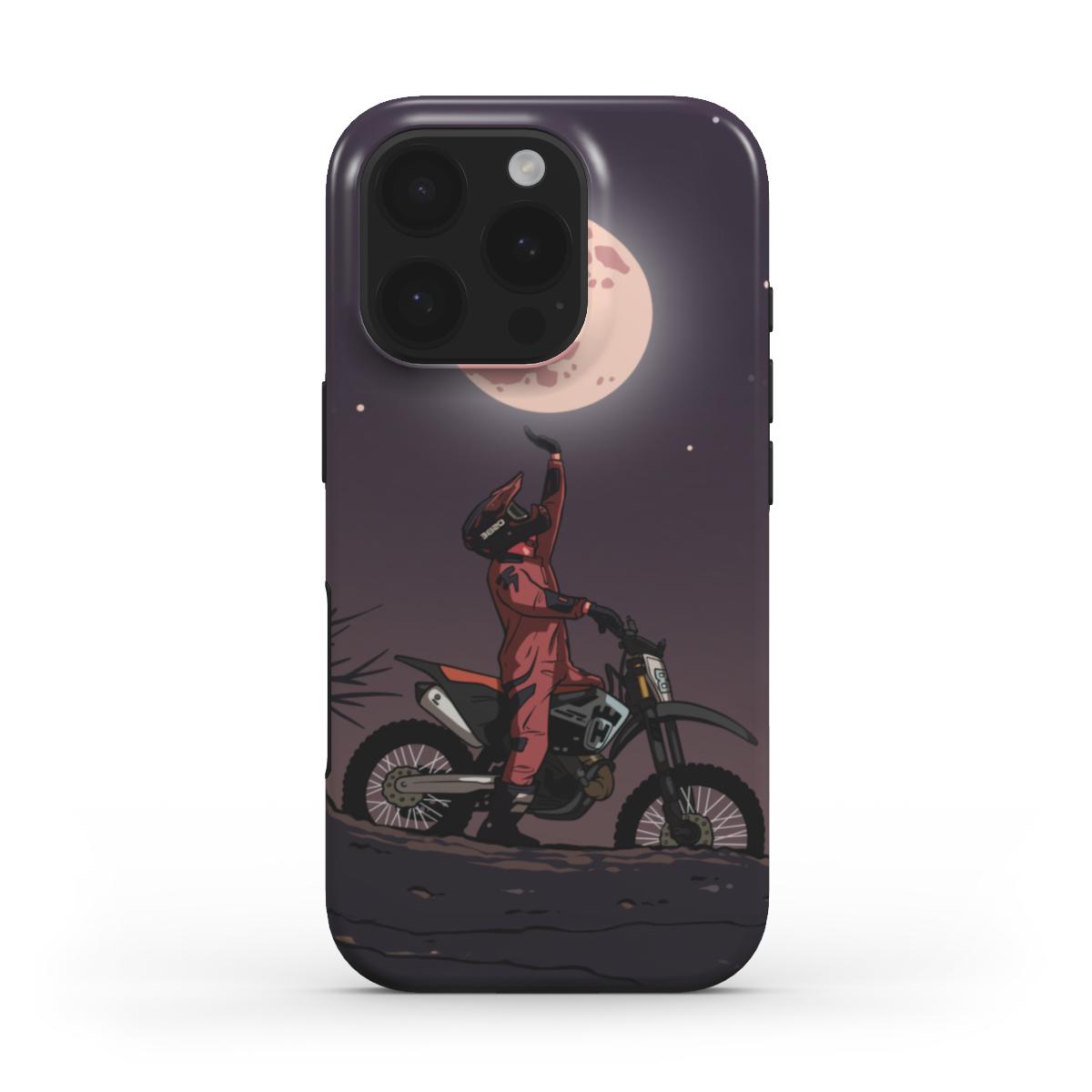 Motorradfahrt bei Nacht