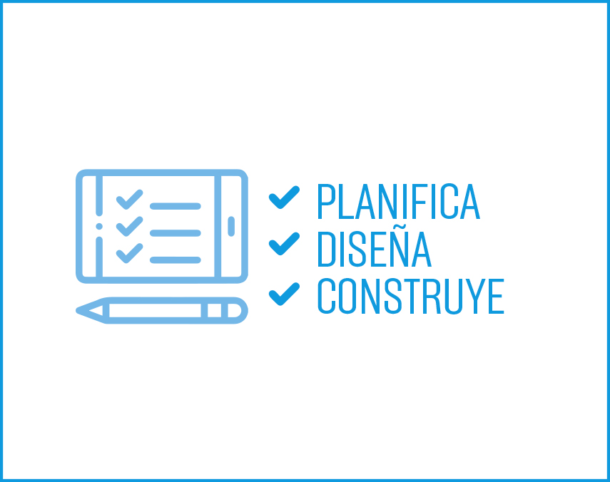 Banner sobre planificación, diseño y construcción