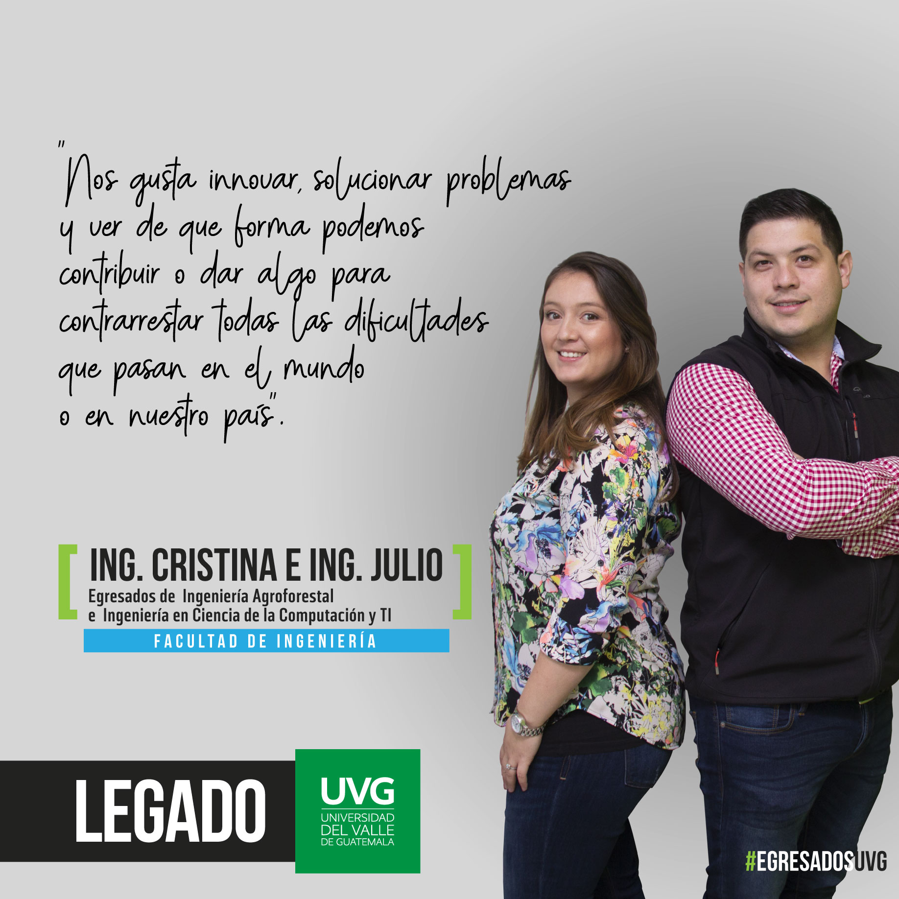 Legado UVG Ing. Cristina e Ing. Julio Legado UVG Ing. Cristina e Ing. Julio