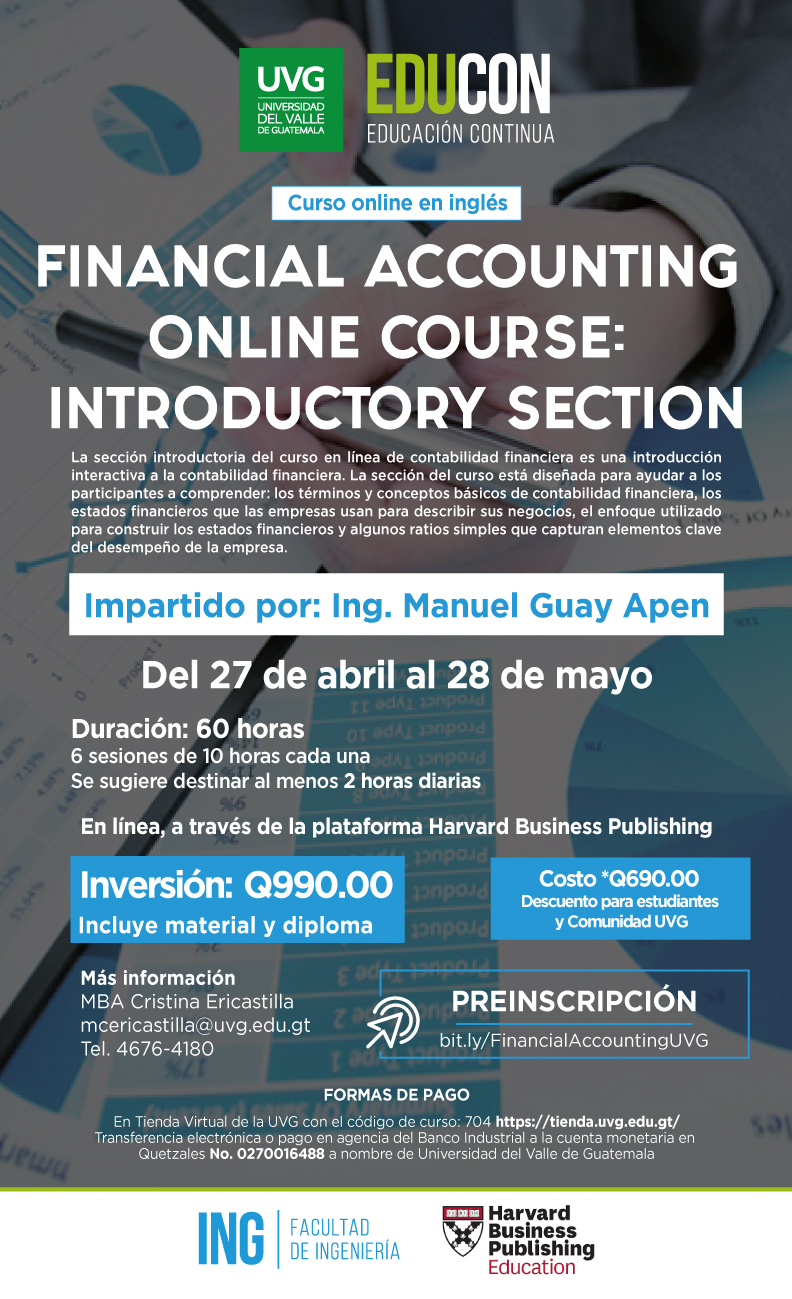 FINANCIAL ACCOUNTING ONLINE COURSE: INTRODUCTORY SECTION