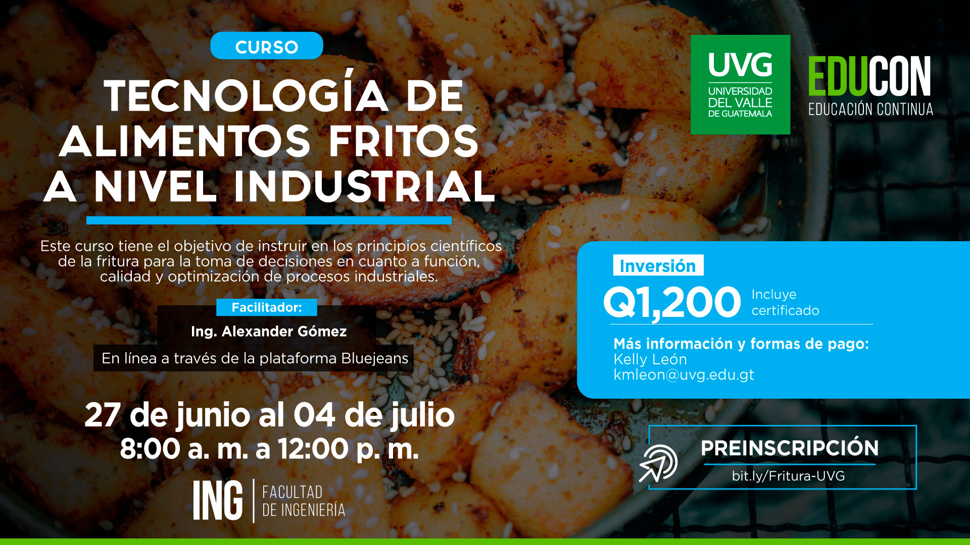 TECNOLOGÍA DE ALIMENTOS FRITOS A NIVEL INDUSTRIAL