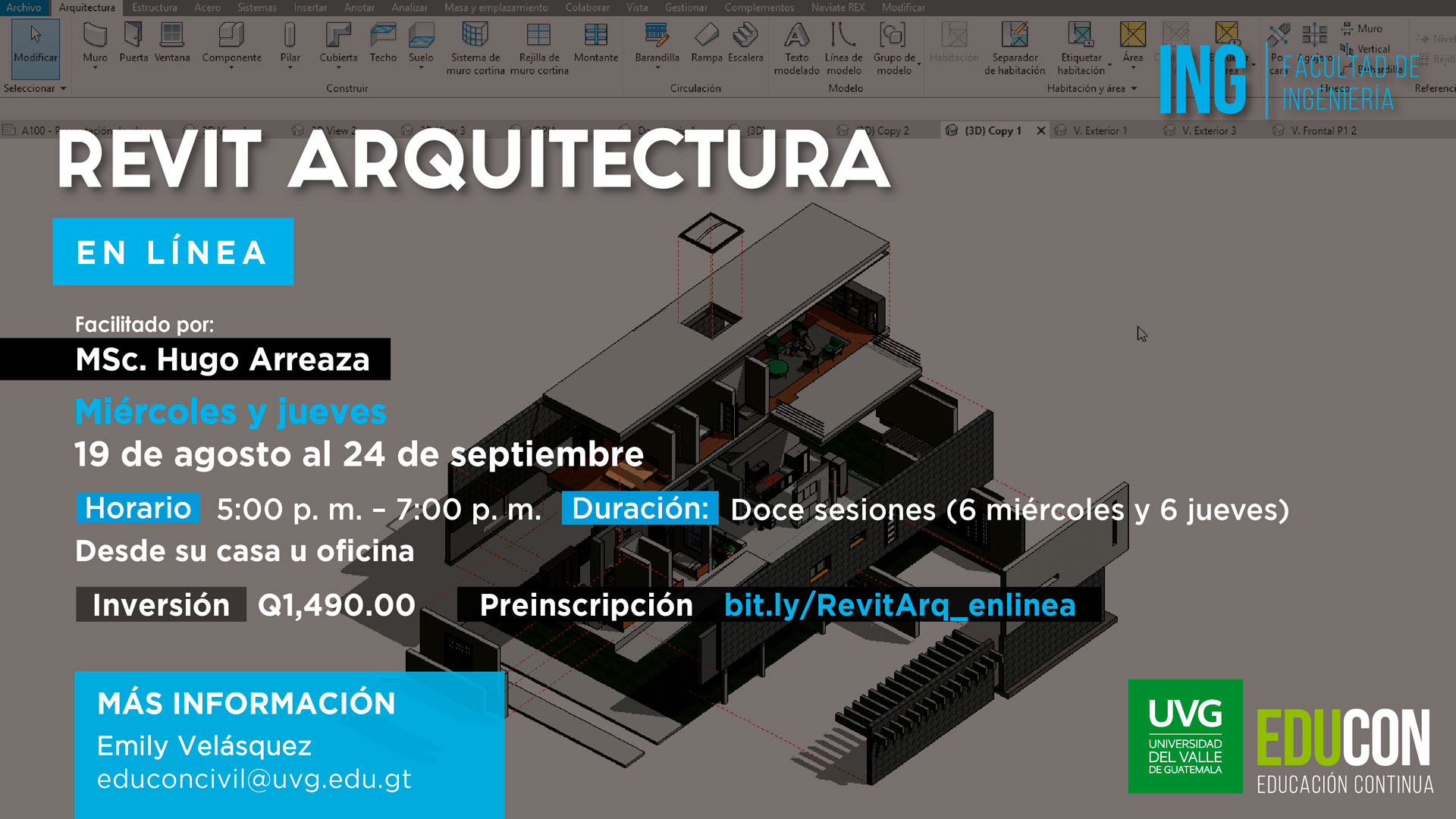 REVIT ARQUITECTURA MODALIDAD VIRTUAL