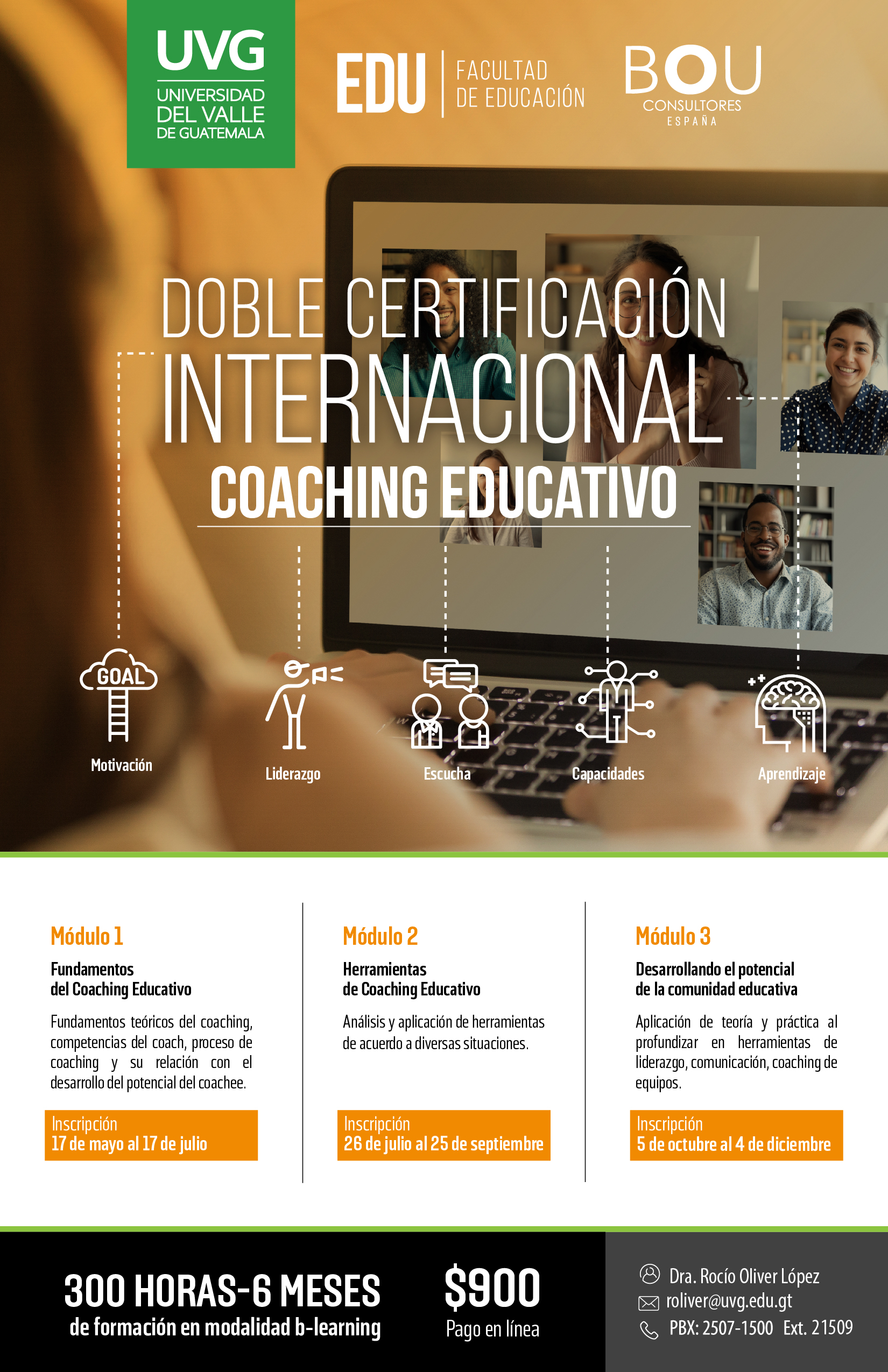 DOBLE CERTIFICACIÓN INTERNACIONAL COACHING EDUCATIVO