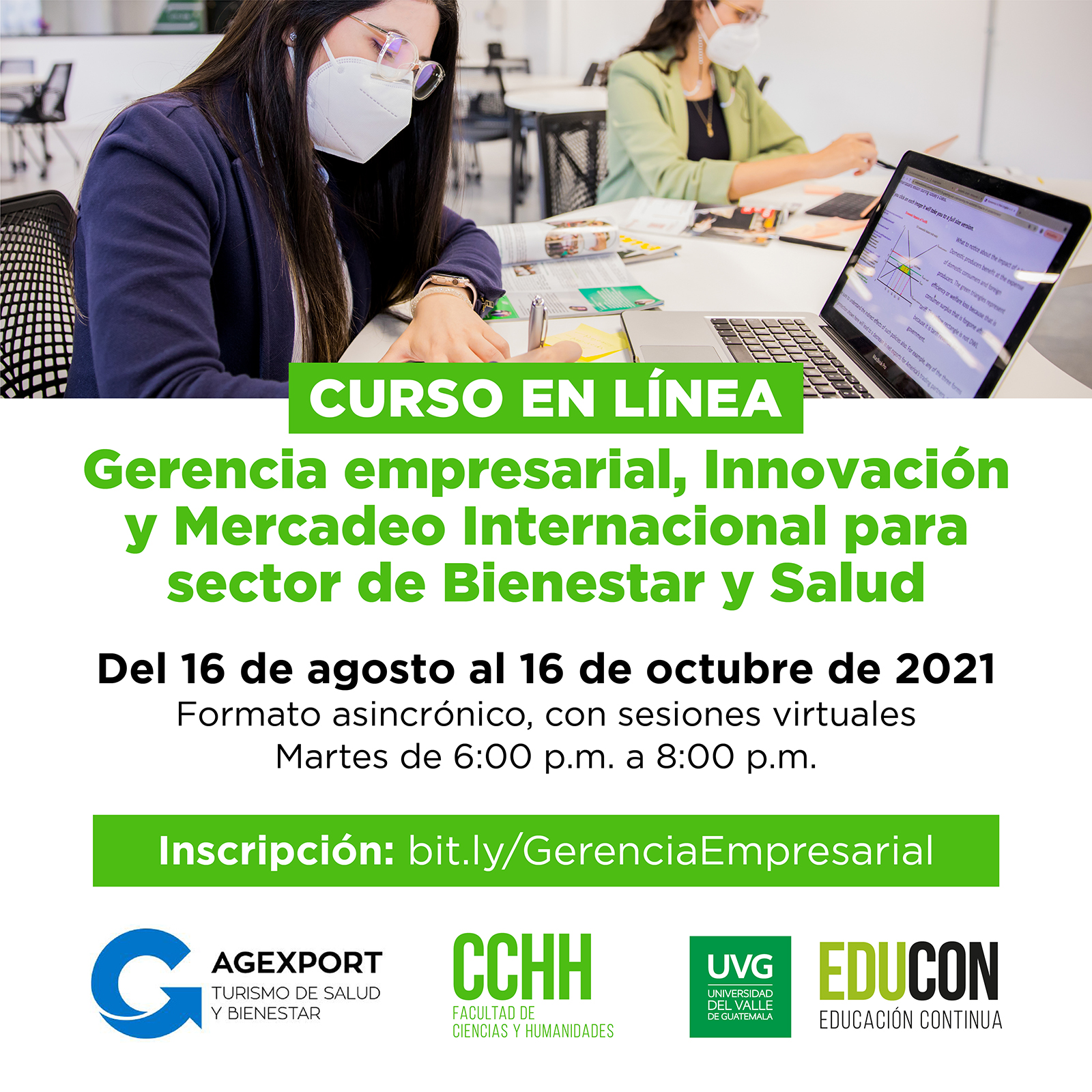 Gerencia empresarial, Innovación y Mercadeo Internacional para sector de Bienestar y Salud