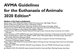 Vista previa VMA Guidelines for the Euthanasia